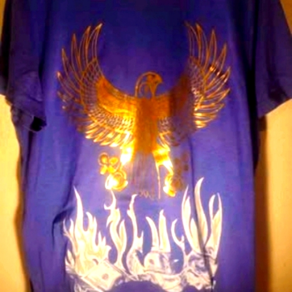 Black Sheep,Gold Eagle & Money, Men's Large T-shirt & FREE THANK YOU GIFT